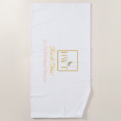 Elegant en Inspirerend HWT Gold Collectie Strandlaken (Voorkant)