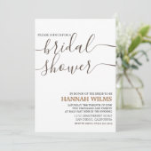 Elegant en klassiek minimalistisch Vrijgezellenfee Kaart (Staand voorkant)