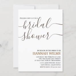 Elegant en klassiek minimalistisch Vrijgezellenfee Kaart