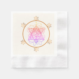 Elegant en kleurrijk Joods Sterrenpapier Servet