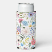 Elegant en Kleurrijk Wildflower Patroon Seltzer Blikjeskoeler (Seltzer Voorkant)