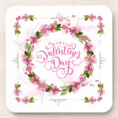 Elegant en Lovely Valentijnsdag | Onderzetter (Voorkant)