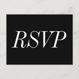 Elegant en luxe "RSVP"-Briefkaart Briefkaart