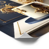 Elegant en luxe taartontwerp poster (Hoek)