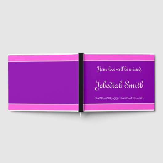 Elegant en Minimaal Begrafenis/Memorial Gastenboek (Volledig)