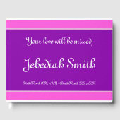 Elegant en Minimaal Begrafenis/Memorial Gastenboek (Voorkant)