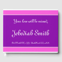 Elegant en Minimaal Begrafenis/Memorial Gastenboek