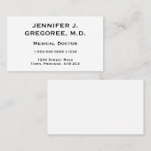 Elegant en minimaal medisch Visitekaartje (Voorkant / Achterkant)