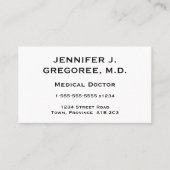 Elegant en minimaal medisch Visitekaartje (Voorkant)