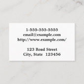 Elegant en minimaal paralegaal Visitekaartje (Achterkant)