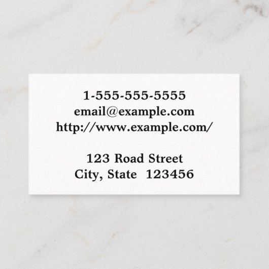 Elegant en minimaal paralegaal Visitekaartje (Achterkant)