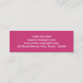 Elegant en minimaal paralegaal Visitekaartje (Achterkant)