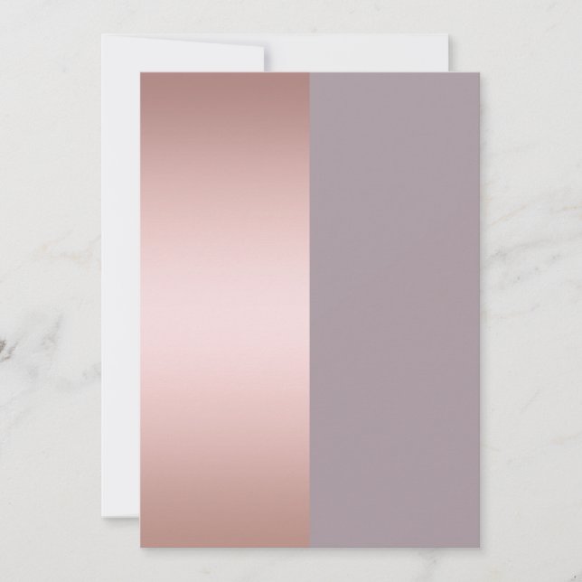 Elegant en minimaal roos goud en paars kleurenblok (Voorkant)