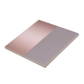 Elegant en minimaal roos goud en paars kleurenblok tegeltje (Zijkant)