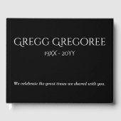 Elegant en Minimal Memories Gastenboek (Voorkant)