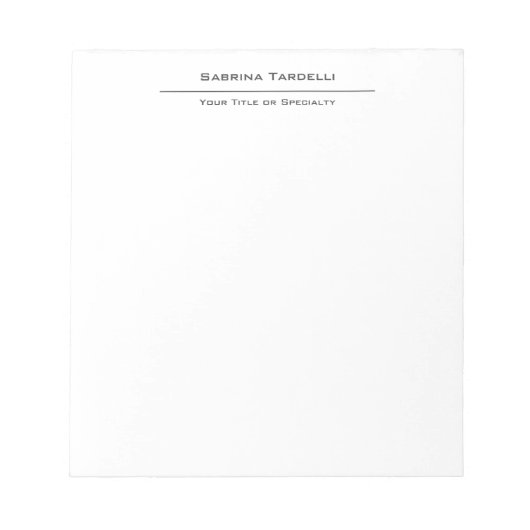 Elegant en minimalistisch notitieblok (Voorkant)