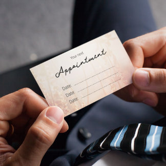 Elegant en minimalistisch roos goud afsprakenkaartje