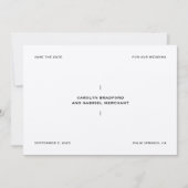 Elegant en minimalistisch Save the Date Kaart (Voorkant)