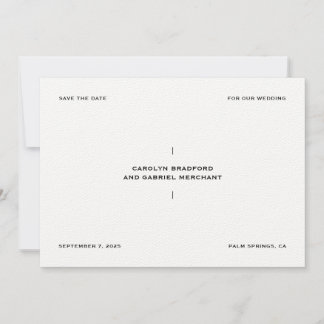 Elegant en minimalistisch Save the Date Kaart