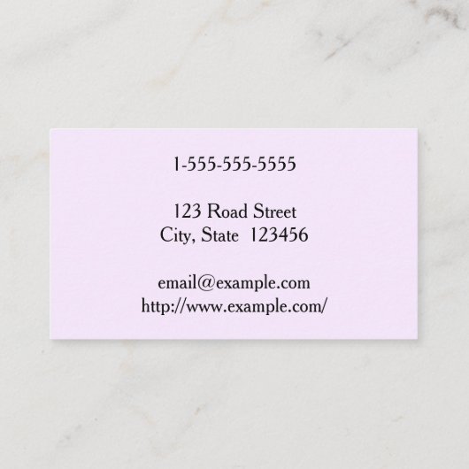 Elegant en minimalistisch solicitor Visitekaartje (Achterkant)