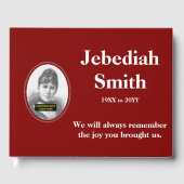 Elegant en minimalistisch sympathiehandboek gastenboek (Voorkant)