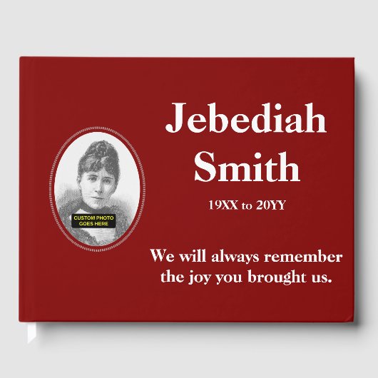 Elegant en minimalistisch sympathiehandboek gastenboek (Voorkant)