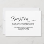 Elegant en minimalistisch zwart-witrecept-Kaart Kaart (Voorkant)