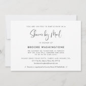 Elegant en modern Baby shower per mail foto Kaart (Achterkant)