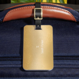 Elegant en modern Bagagelabel van goudkleurig acry