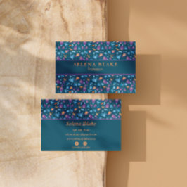 Elegant en modern | Chique bloempatroon Visitekaartje