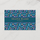 Elegant en modern | Chique bloempatroon Visitekaartje (Voorkant)