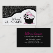 Elegant en modern Cupcake-Visitekaartjes Visitekaartje (Voorkant / Achterkant)