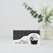 Elegant en modern Cupcake-Visitekaartjes Visitekaartje (Staand voorkant)