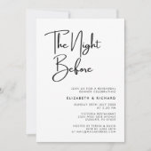 Elegant en modern de avond voor het repetitiediner kaart (Voorkant)