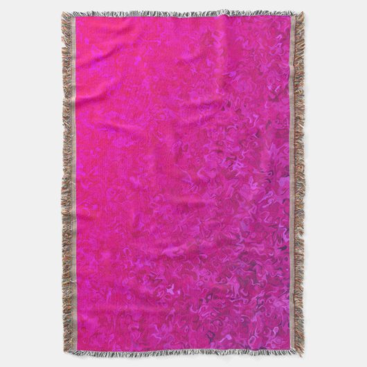 Elegant en modern fuschia roze abstract patroon deken (Voorkant Verticaal)