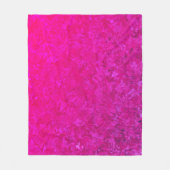 Elegant en modern fuschia roze abstract patroon fleece deken (Voorkant)
