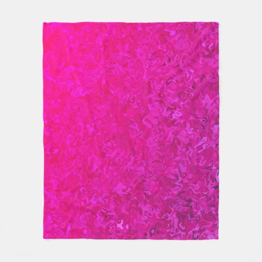 Elegant en modern fuschia roze abstract patroon fleece deken (Voorkant)