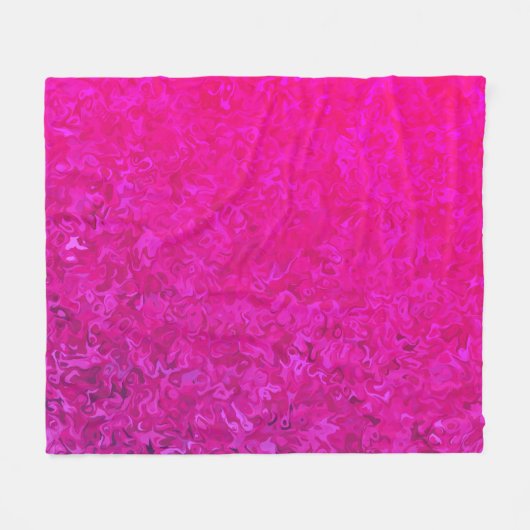 Elegant en modern fuschia roze abstract patroon fleece deken (Voorkant (Horizontaal))