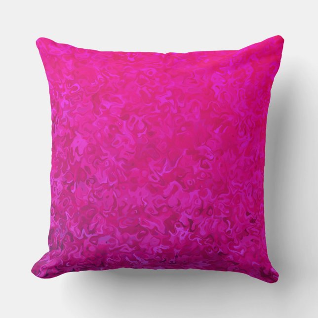 Elegant en modern fuschia roze abstract patroon kussen (Voorkant)