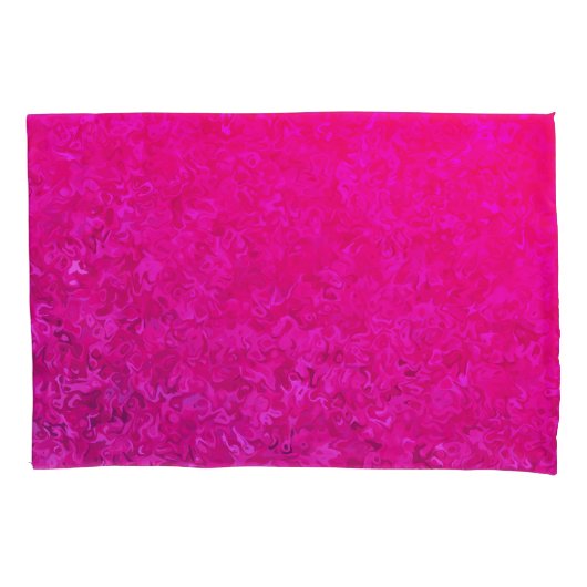 Elegant en modern fuschia roze abstract patroon kussensloop (Voorkant)