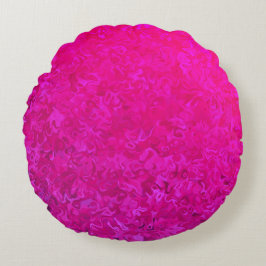 Elegant en modern fuschia roze abstract patroon rond kussen