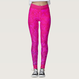 Elegant en modern fuschia roze abstract verloop leggings