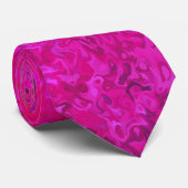 Elegant en modern fuschia roze abstract verloop stropdas (Opgerold)