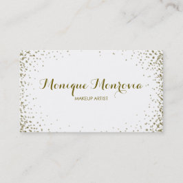 Elegant en modern Gold Confetti Glitter Visitekaartje