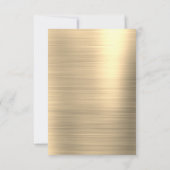 Elegant en Modern Goud Hen's Party Kaart (Achterkant)