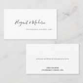 Elegant en modern handschrift professional visitekaartje (Voorkant / Achterkant)
