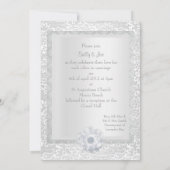 ELEGANT EN MODERN LACE DIAMOND WEDING KAART (Achterkant)