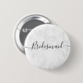 Elegant en modern marmer-meisje ronde button 5,7 cm (Voorkant /achterkant)