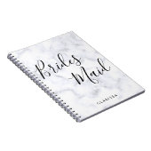 Elegant en modern marmerbruid notitieboek (Rechterzijde)