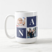 elegant en modern nana fotocollage koffiemok (Links)